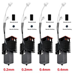 Nano-Coating Upgraded Hotend For Snapmaker U1 Hot End 0.2 0.4 0.6 0.8mm 24V48w Ceramic Block Kit High Flow J Head For u1 printer