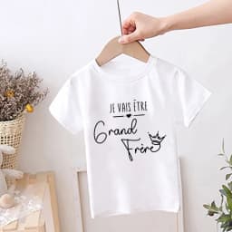 I Will Become A Big Brother Print Boys Shirt Pregnancy Announcement T-shirt Brother Clothes Kids Summer Short Sleeve Tops Tshirt