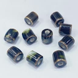 10Pcs 10*9MM Ceramic Cylinder Spacer Loose Beads for Jewelry Bracelet Necklace Accessories DIY