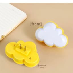 EU Plug 220V LED Cloud Night Light Dusk To Dawn Smart Sensor 0.5W for Hallway Bedroom Stairs Kids Room Energy Saving Cute Lamp