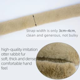 New 1 Pc Winter Plush Bag Straps Replacement Underarm Furry Bag Handles Shoulder Crossbody Hand-held Bags Straps Accessories