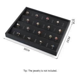PU Leather Jewelry Display Tray for Drawer Counter Top Pendant Earrings Necklace Ring Organizer Bracelet Holder Storage Showcase