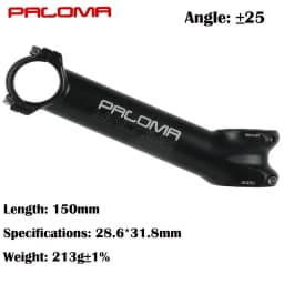 Paloma Bicycle Extended Stem 150mm Long 12 Degree CNC Handle 28.6 * 31.8mm Mountain Bike Road Bike Equipment Accessories