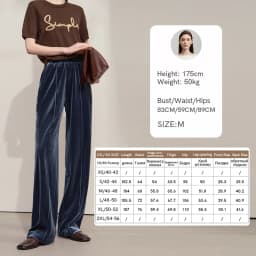 AMII Women's Pants Wide-leg Solid Knitted Pants Casual Woman Trousers 2025 Autumn New Retro Versatile Ladies Clothing 12523110