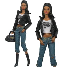 1 Set Doll Clothes 1:6 Scale Leather Outfit for 11.5 inch 30cm Doll Many Style for Choice Gifts for Girls #05
