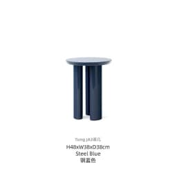 Retro Modern Round Side Table with Vintage Design for Small Spaces Easy Assembly Mid-Century Sofa Coffee Table for Living Room
