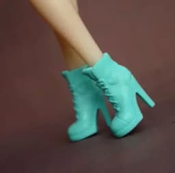 Toy accessories flat foot high heels boots shoes for your BB ST Dolls BBQB1