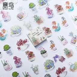 46pcs/30pcs/box Cute Strawberry Fresh Fruit Plants Florals Coffee Theme Magician Diary Journaling DIY Creative Seal Stickers