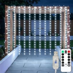 LED Curtain Light String USB Fairy Garland Lamp Remote 8 Lighting Modes for Home Christmas Wedding Room New Year 2027 Decoration