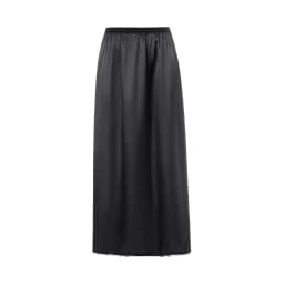 Women's spring and summer half petticoat, midi skirt solid color elastic waist lining, women's long petticoat