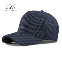 Men's Big Head High Crown Trucker Hats Breathable Full Mesh Snapback Baseball Caps Sun Protection Outdoor Plus Size 56-64cm