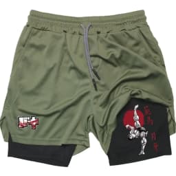 Anime Baki Hanma Performance Shorts Men Running GYM Shorts Beach Bottoms Summer Sportswear Fitness Training Jogging Short Pants