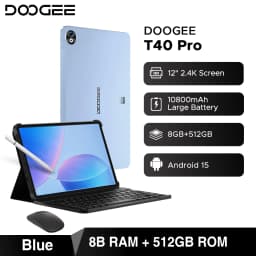 DOOGEE T40 Pro Tablet 12" IPS 2.4K 20GB(8+12) 512GB Helio G99 10800mAh Large Battery Quad Speaker 7.6mm Ultra-thin PC Smart Pad