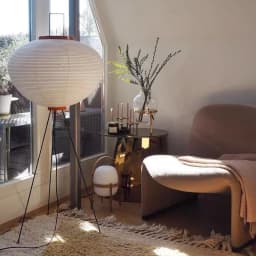 Japanese Retro Minimalist LED Floor Lamp Nordic Creative Lantern Living Room Bedroom Homestay Bedside Home Decoration Floor Lamp
