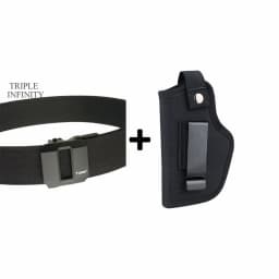 Sturdy Metal Automatic Buckle Hard Tactical Belt Double Layer Thickened Hanging Gun Belts For Men Outdoor 3.8cm Width Waistband
