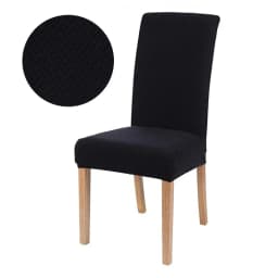 Elastic Jacquard Chair Cover For Dining Room Thick Dustproof Chair Cover Slipcover For Dining Kitchen Hotel Wedding Banquet