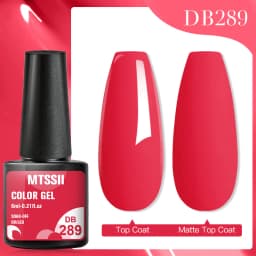 Mtssii Reflective Glitter Gel Pink Sparkling Sequins Gel Nail Polish Soak Off UV Nail Gel Semi-permanent Nail Art Decoration