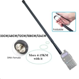 Baofeng Walkie Talkie CS Tactical Antenna UV-K5 Foldable Aerial SMA-F VHF UHF UV-5R UV-82 UV-25M UV-16 UV-68 Pro Max Accessories