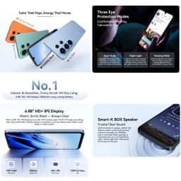 Blackview WAVE 10C Smartphone 6.88'' Android 16 4GB+32GB/128GB Unisoc UMS312 / T310 5000mAh 4G Cellphone