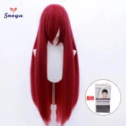 Snoya 100cm Synthetic Fluffy Corn Perm Cosplay Wig Pink Red Blue Purple Anime Party Long Wig for Women