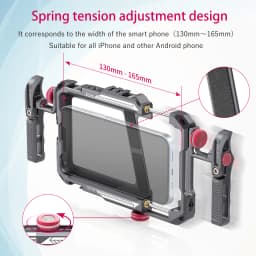 Ulanzi Lino Universal Smartphone Cage Protective Case with Side Handle Rig for IPhone16 15 14 13 12 Pro Max Samsung Xiaomi OPPO