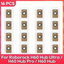 Fit for ( Roborock H60 Hub Ultra / H60 Hub Pro / H60 Hub ) Dust Bag Filter Vacuum Cleaner Parts Accessories Replacement