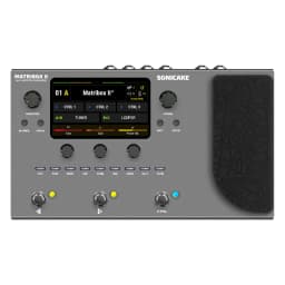 SONICAKE Matribox II Guitar Bass Amp Modeling Multi-Effects Processor with Expression Pedal FX Loop MIDI Stereo USB OTG QME-100