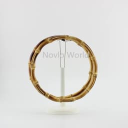 2-10-20PCS 12cm 15cm 18cm Customized Bamboo Bags Handles Accessories Bamboo Purse Handle Natural Bamboo Round Handle DIY Craft