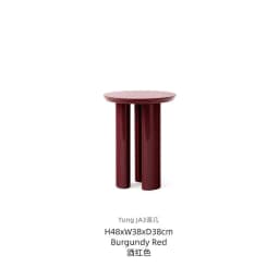 Retro Modern Round Side Table with Vintage Design for Small Spaces Easy Assembly Mid-Century Sofa Coffee Table for Living Room