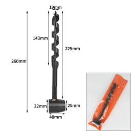 Hand Wood Punch Manual Auger Drill Bush-Craft Carbon Steel Portable Survival Bit Outdoor Extended Drill Bit