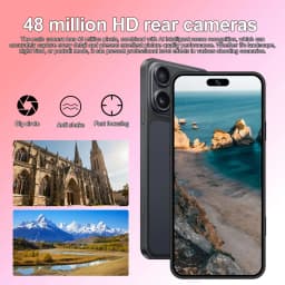 K-Touch Smartphone For A17 Pro Max 5G Dual Sim Mobile Phones 22G+2TB 7.3inch Cell Phone Face ID Unlocked 7800mAh Battery 16+48MP Cellphones