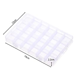 6/10/15/24/28 Grids Transparent plastic storage box beads Organizer Container For DIY Crafts Earing Jewelry Storage Case Display