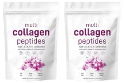 Multi-Collagen Peptides Powder – Hydrolyzed Collagen Blend with Vitamin C & Biotin Supports Skin,Hair and Nail Health 454g/1lb