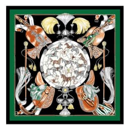 POBING Twill Silk Square Scarf Animals Print Women Scarves Wrap Giraffe Neckerchief Spanish Foulards cachecol Large Bandana