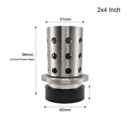Professional Casting Flask with Rubber Base Perforated Stainless Steel Cylinder for Lost Wax Making Mold Jewelry Tools
