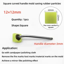 Mold Mirror Polishing Rubber Particle Back Adhesive Sandpaper Ultrasonic Grinding Machine Rubber Head Fire Removal Pattern
