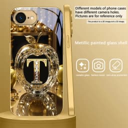 Exquisite Luxury Gold For IPhone 17 Pro Max 16 15 Pro 14 13 Plus 12 Mini 11 17 Air XR 16E 17ProMax Golden Glass Phone Case