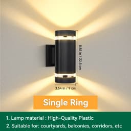 Outdoor Wall Light E27 LED Bulb Wall Light IP65 Waterproof Decor for Stairs Facade Lights Fixture Home Decor Lamp Wall Lighting