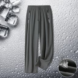 Ice Silk Pants Men Summer Thin Style Sports Quick Dried Straight Leg Draping Wide Leg Pants Casual Trousers Plus Size 6XL7XL 8XL