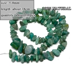 Wholesale Natural Amazonite Various Shape Stone Beads Round Faceted Rondelle Square Irregular for Jewelry Making Diy Bracelet
