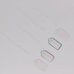 500pcs DIY Handwriting Price Paper Label Rectangular Tie String Jewelry Clothes Display Merchandise Price Tags Card Silver/Gold