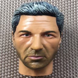 1/6 Scale Male Doll Head with Super White Beige Brown Skin for DIY Makeup Practice Collectible Figure Accessory Part