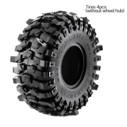 4pcs 1.9 Inch Rubber Tyre 118*45mm For 1/10 Rc Crawler Car Trax Trx4 Axial Scx10 Wraith Scx10 Yikong Rgt Wrangler 1.9 Wheel