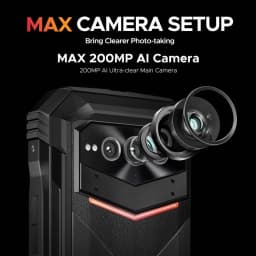 DOOGEE V Max Plus Rugged Phone 6.58" Display Dimensity 7050 Telephone Portable 36GB+512GB 22000mAh 200MP Smartphone Android 14