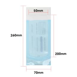 DM 200pcs/box Self-sealing Sterilization Pouches 5 Sizes Self-adhesive Bags Clean Pouches for Tattoo Dental Nail Art Accessories