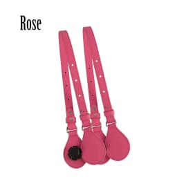 TANQU Bidirectional Adjustable Length Flat Leather Belt Handle with Drops for Obag Basket Bucket City Chic Women Handbag O Bag