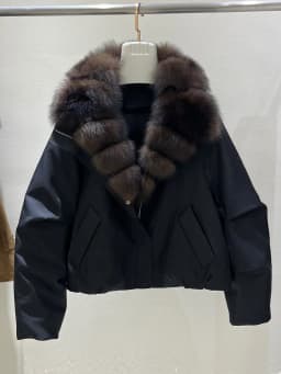 Lagabogy Women's Winter Down Jacket Real Fur Coat Huge Natural Fox Fur Duck Down Jacket Casual Female Feather Parka Puffer Coat