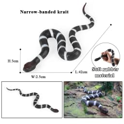 Oenux Forest Savage Snakes Animals TPR Rattlesnake Python Cobra Action Figures Lifelike Model Education Kids Toy Gift Prank toy