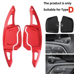Aluminum Steering Wheel Paddle Shifter Extension For Audi A3(Type 8Y) 2019+ A1 A6(C8) A7 A8 S6 S7,2020+ A4/S4 (B9) S8 S4,2021+