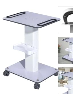 Bymaocar 360° Salon Trolley Stand For Beauty Machine Super Large Table Organizer Stand SPA Rolling Cart